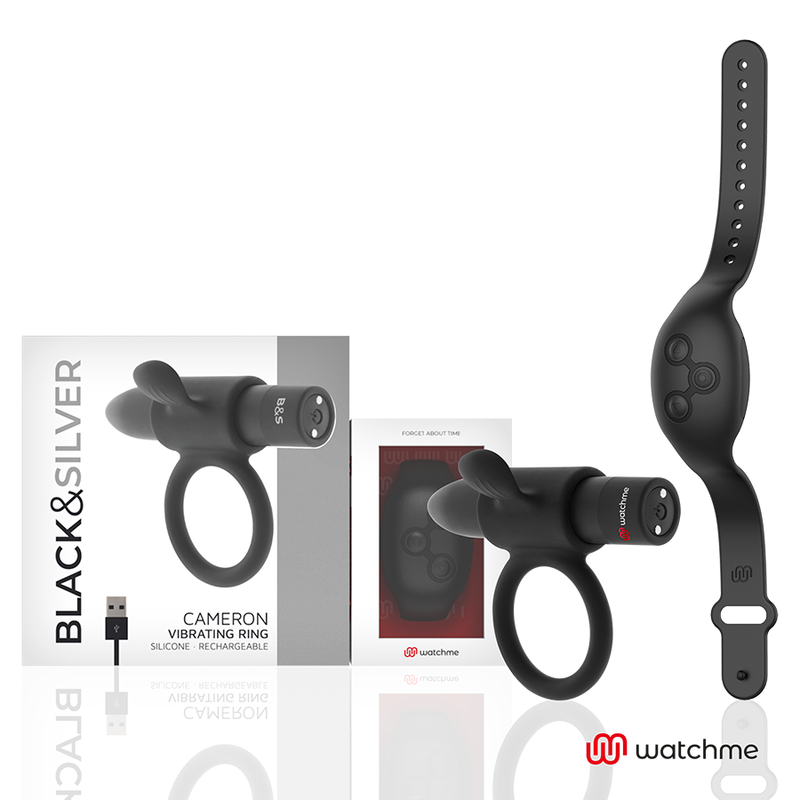BLACK&SILVER - ANELLO PENIENO CON TELECOMANDO CAMERON WATCHME