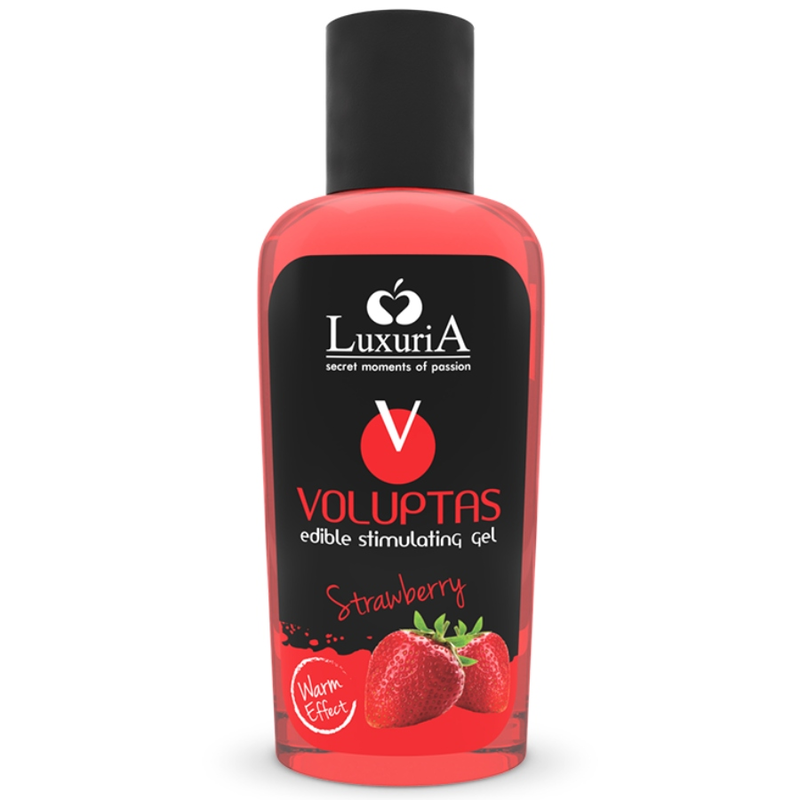 INTIMATELINE LUXURIA - VOLUPTAS GEL DA MASSAGGIO COMMESTIBILE EFFETTO RISCALDANTE - FRAGOLA 100 ML