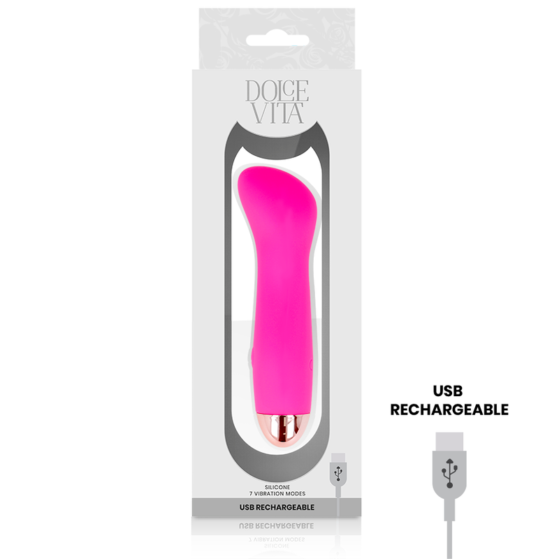DOLCE VITA - VIBRADOR RECARGABLE ONE ROSE 7 VELOCIDADES
