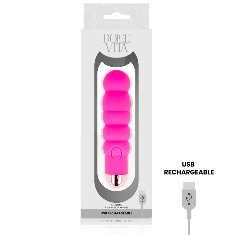 DOLCE VITA - VIBRATORE RICARICABILE SIX ROSE 7 VELOCITÀ