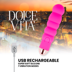 DOLCE VITA - VIBRATORE RICARICABILE SIX ROSE 7 VELOCITÀ