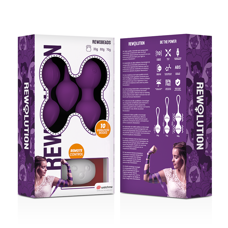 REWOLUTION - REWOBEADS SFERE VIBRANTI TELECOMANDATE CON TECNOLOGIA WATCHME