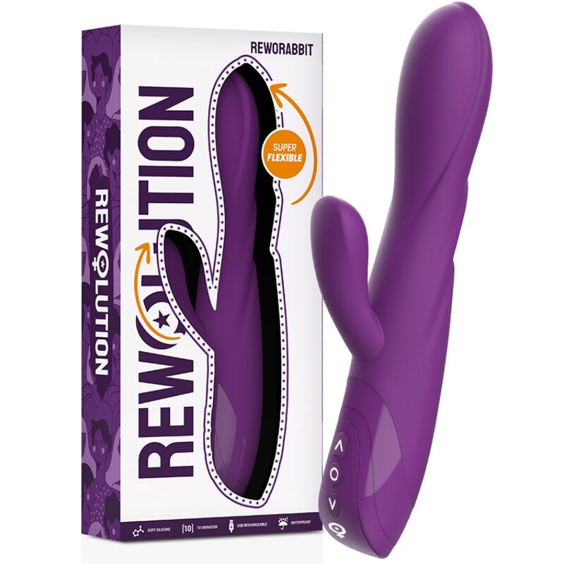 REWOLUTION - VIBRATORE FLESSIBILE REWORABBIT CON CONIGLIETTO