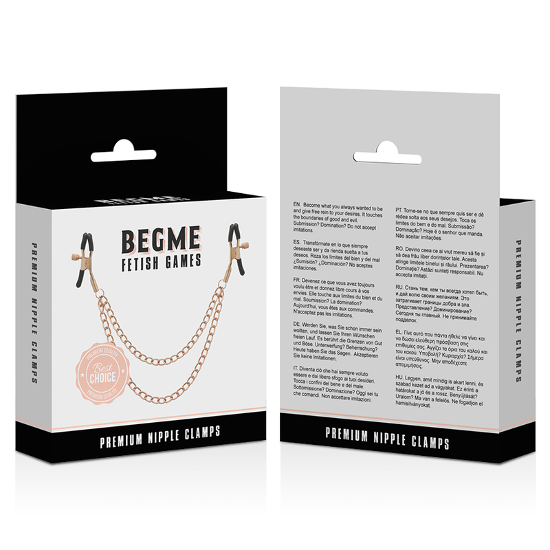 BEGME - BLACK EDITION PREMIUM PINZE PER I CAPEZZOLI CON CATENA