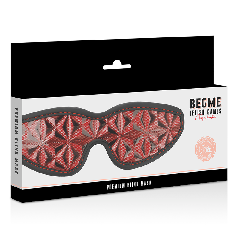 BEGME - MASCHERA DA NOTTE PREMIUM EDIZIONE ROSSA CON RIVESTIMENTO IN NEOPRENE