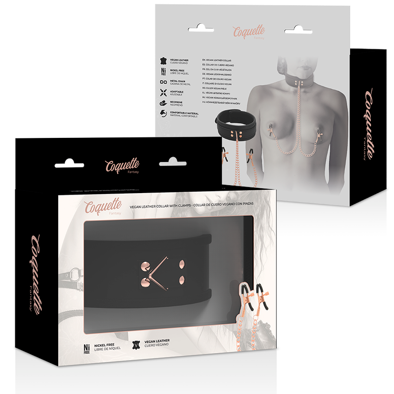COQUETTE CHIC DESIRE - COLLANA CON CLIP A VENTAGLIO FANTASIA CON FODERA IN NEOPRENE