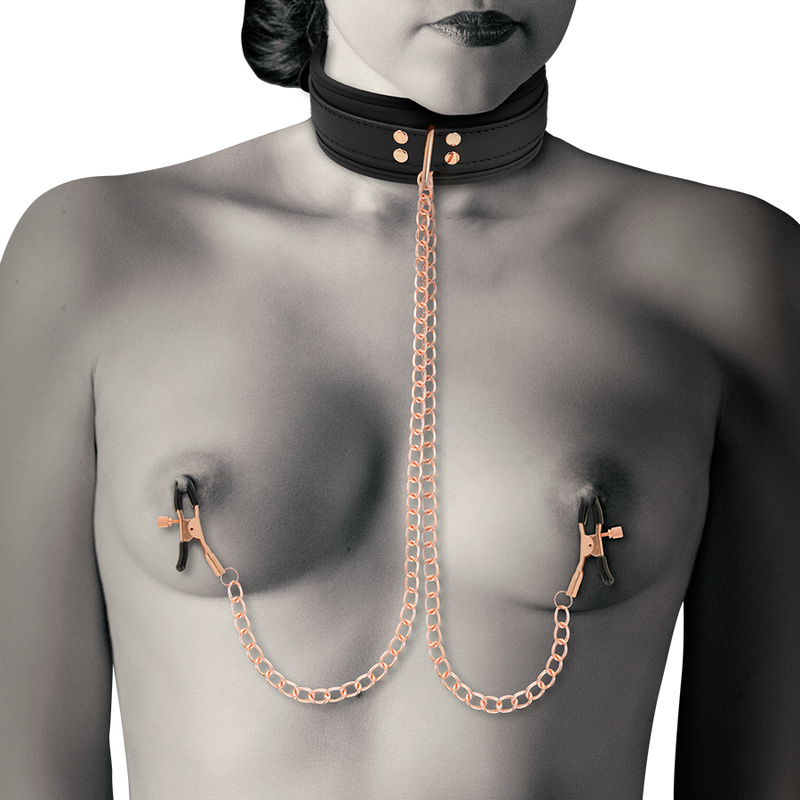 COQUETTE CHIC DESIRE - COLLANA CON CLIP A VENTAGLIO FANTASIA CON FODERA IN NEOPRENE