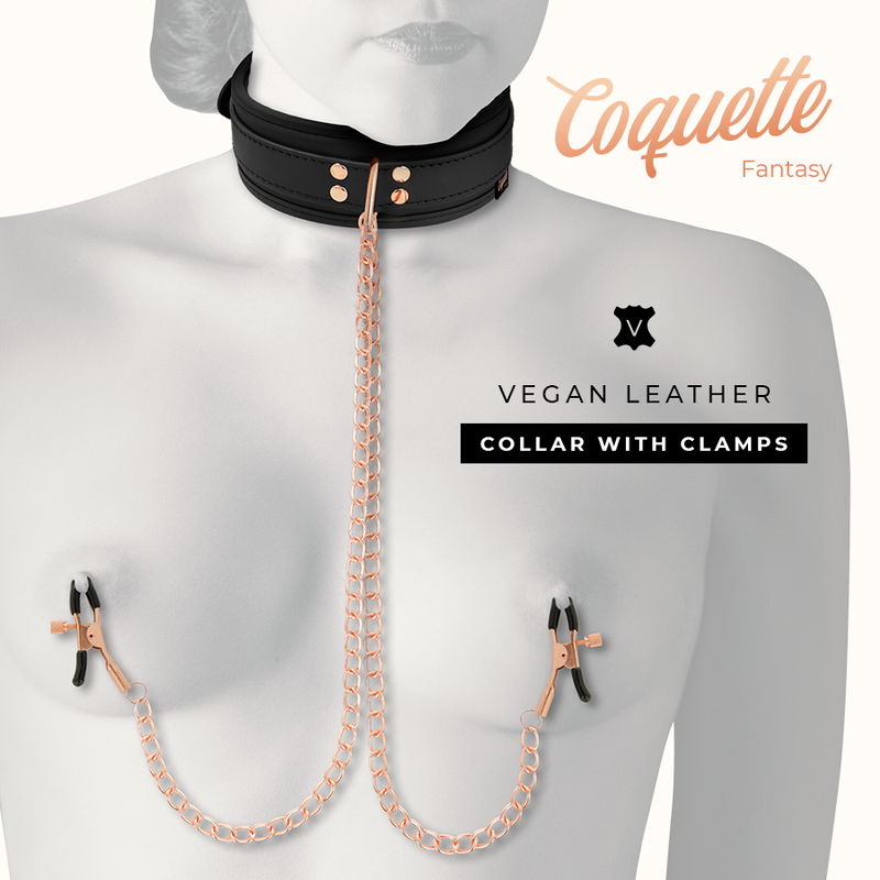 COQUETTE CHIC DESIRE - COLLANA CON CLIP A VENTAGLIO FANTASIA CON FODERA IN NEOPRENE