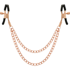 COQUETTE CHIC DESIRE - PINZETTE PER CAPEZZOLI FANTASIA IN METALLO CON CATENELLA