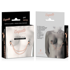 COQUETTE CHIC DESIRE - PINZETTE PER CAPEZZOLI FANTASIA IN METALLO CON CATENELLA