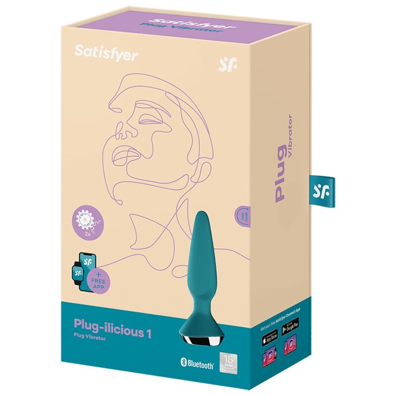 SATISFYER - ILICIOUS VIBRATOR PLUG 1 GREEN PLUG