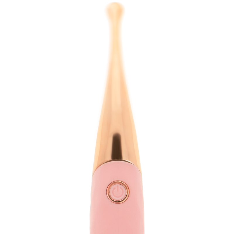 OHMAMA - STIMOLATORE CLITORIDEO RICARICABILE 36 MODALITÀ ROSA-ORO ROSA