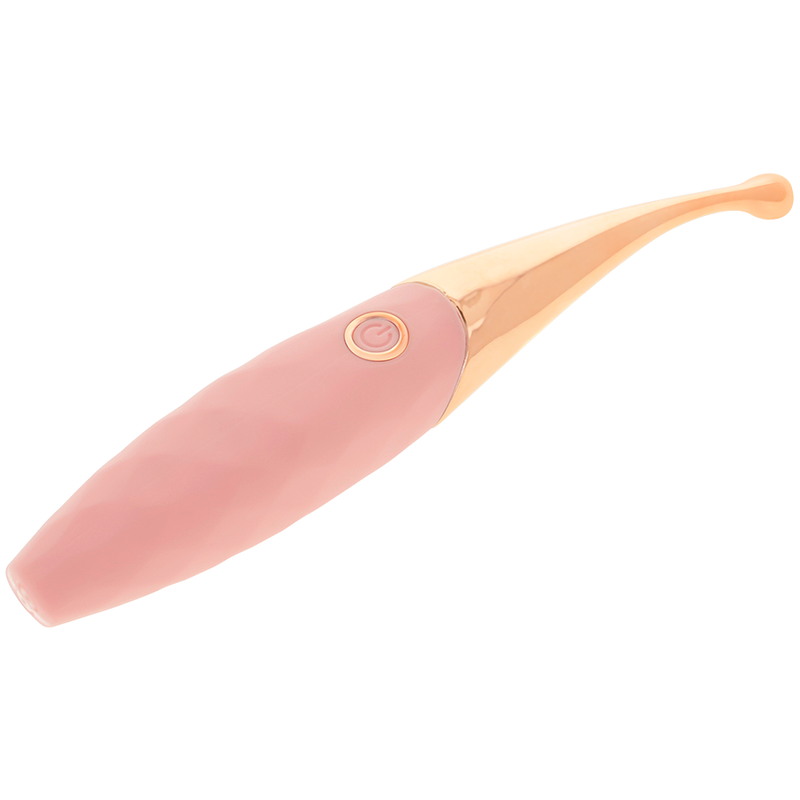 OHMAMA - STIMOLATORE CLITORIDEO RICARICABILE 36 MODALITÀ ROSA-ORO ROSA