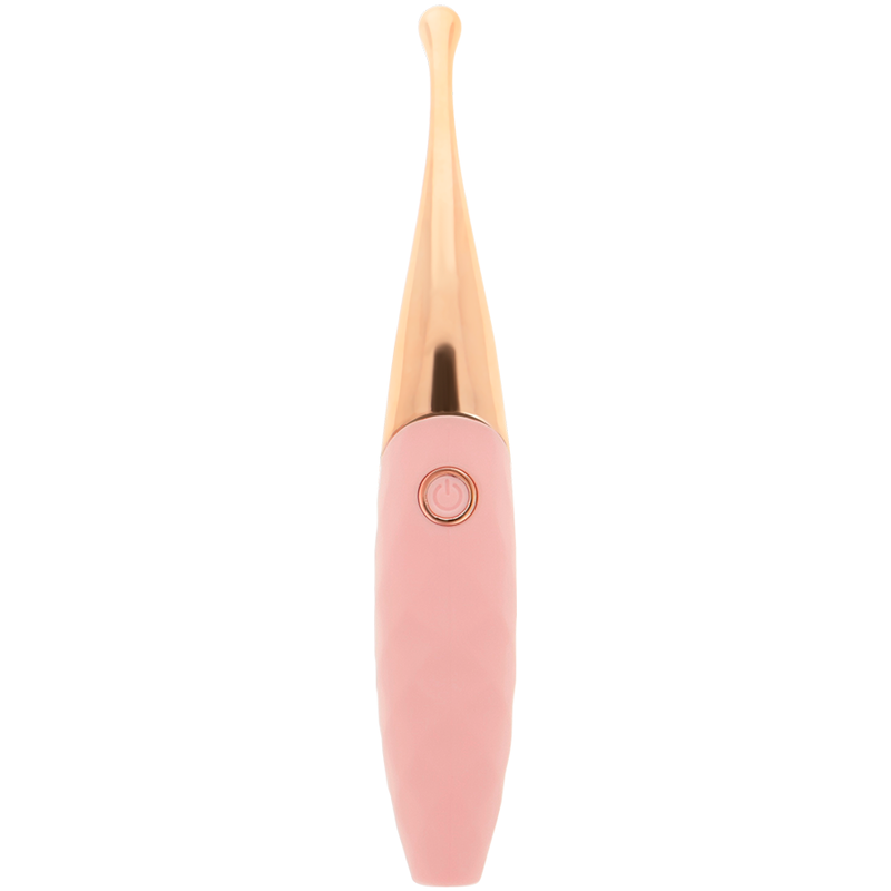 OHMAMA - STIMOLATORE CLITORIDEO RICARICABILE 36 MODALITÀ ROSA-ORO ROSA