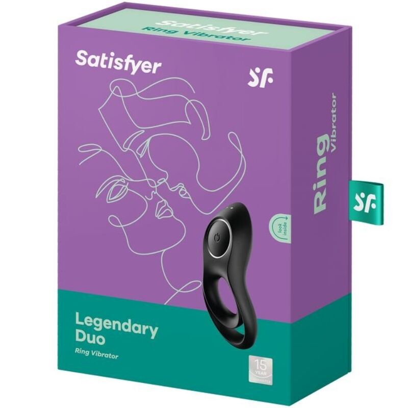 SATISFYER - VIBRADOR ARO DUO LEGENDARIO NEGRO