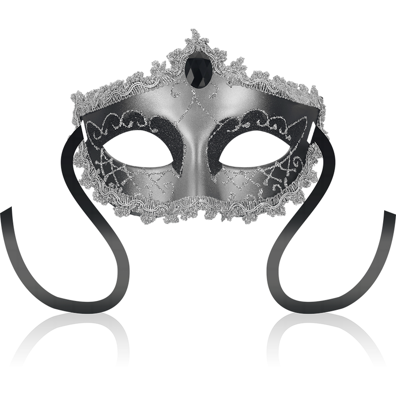OHMAMA - MASCHERE MASCHERA GRIGIO NERO DIAMANTE