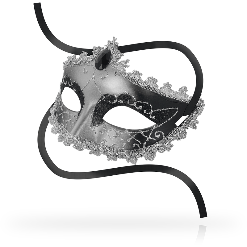 OHMAMA - MASCHERE MASCHERA GRIGIO NERO DIAMANTE
