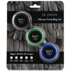 JE JOUE - SET DE ANILLOS PENEANOS DE SILICONA