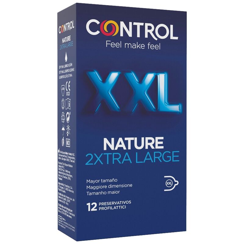 CONTROL - PRESERVATIVI NATURE 2XTRA LARGE XXL - 12 UNITÀ