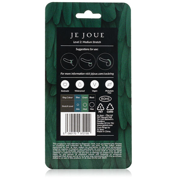 JE JOUE - ANILLO DE SILICONA VERDE ESTIMULACIÓN MEDIA