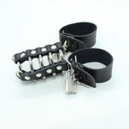 OHMAMA FETISH - PENIS CAGE WITH METAL RINGS AND LEATHER STRAP