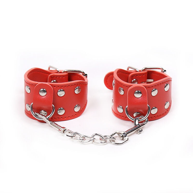 OHMAMA FETISH - ADJUSTABLE CUFFS WITH METAL CHAIN
