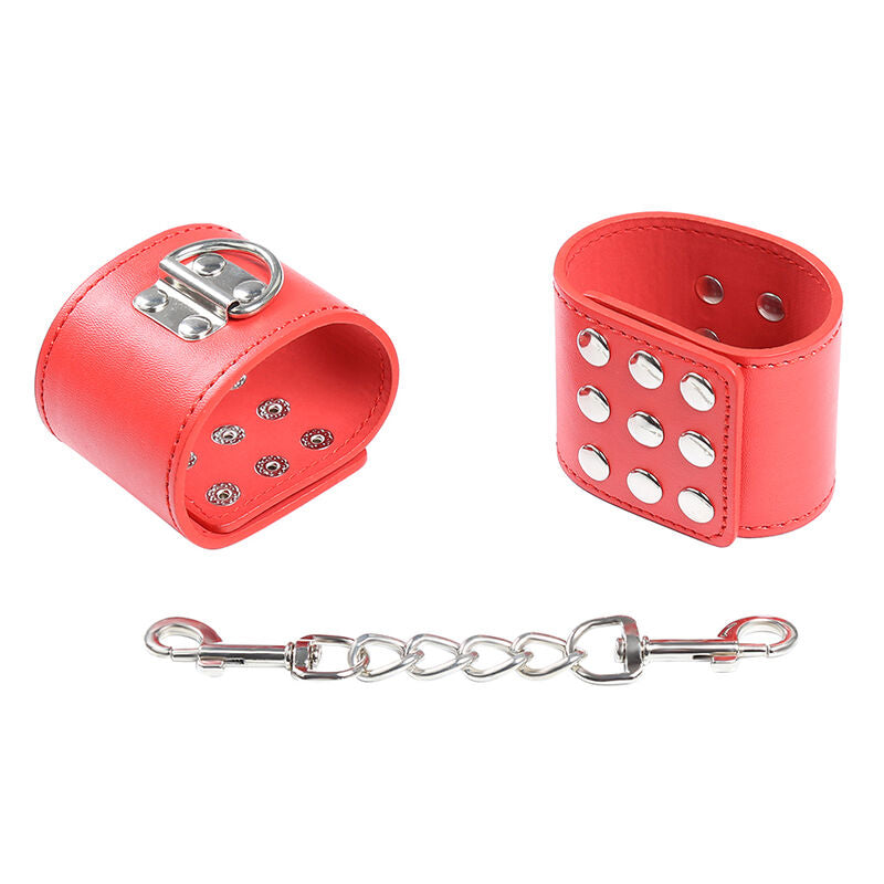 OHMAMA FETISH - MANETTE ROSSE CON CHIUSURA A PRESSIONE