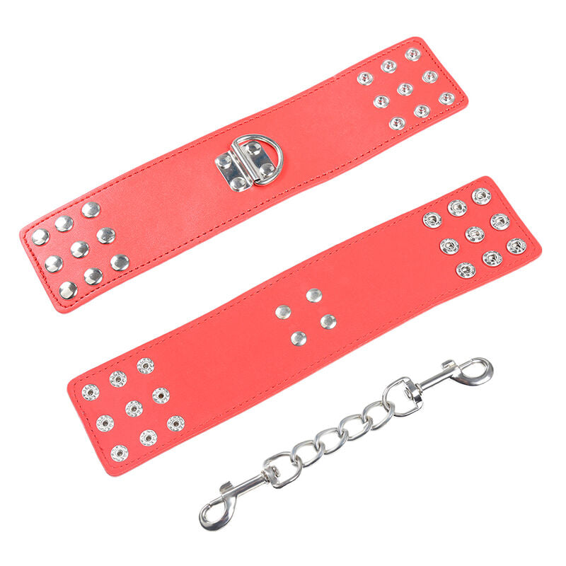 OHMAMA FETISH - MANETTE ROSSE CON CHIUSURA A PRESSIONE