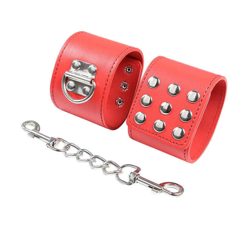OHMAMA FETISH - MANETTE ROSSE CON CHIUSURA A PRESSIONE