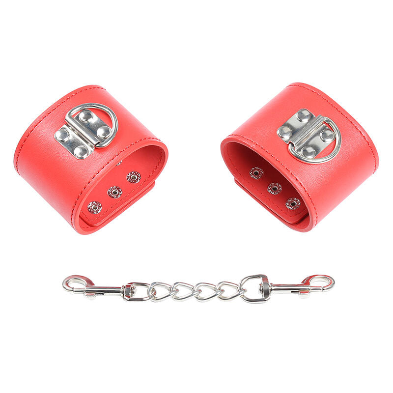 OHMAMA FETISH - MANETTE ROSSE CON CHIUSURA A PRESSIONE