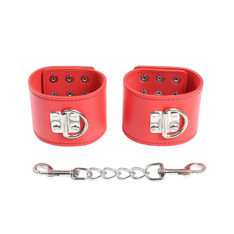 OHMAMA FETISH - MANETTE ROSSE CON CHIUSURA A PRESSIONE