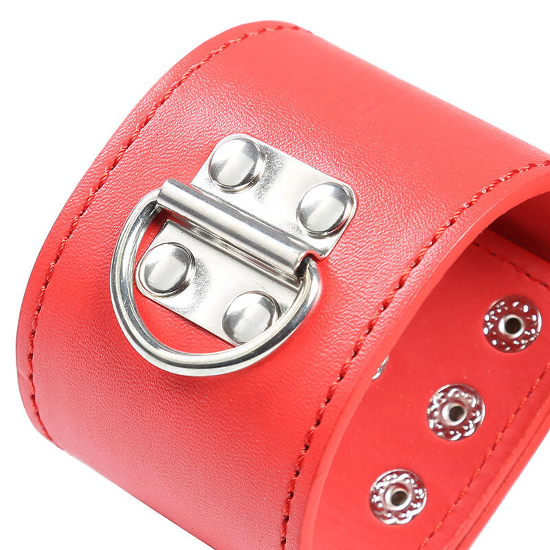 OHMAMA FETISH - MANETTE ROSSE CON CHIUSURA A PRESSIONE