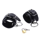 OHMAMA FETISH - CINTURINI DA POLSO CON O-RING E CHIUSURA A CHIAVE