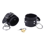 OHMAMA FETISH - CINTURINI DA POLSO CON O-RING E CHIUSURA A CHIAVE