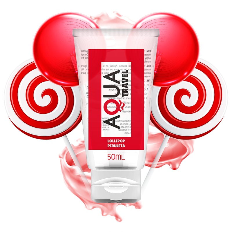 AQUA TRAVEL - LUBRIFICANTE A BASE D'ACQUA GUSTO LOLLIPOP - 50 ML