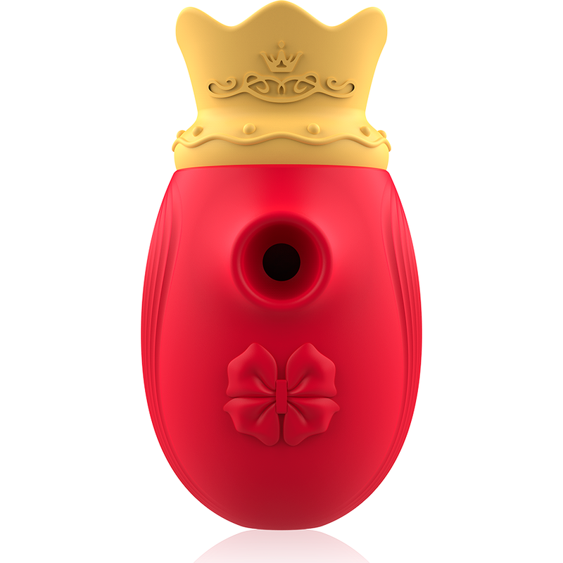 INTENSE - STIMOLATORE CLITORIDEO 10 MODALITÀ DI ASPIRAZIONE E LECKATA - ROSSO