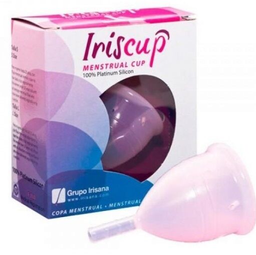 IRISCUP - PICCOLA COPPA MESTRUALE ROSA A + SACCHETTO STERILIZZATORE IN OMAGGIO