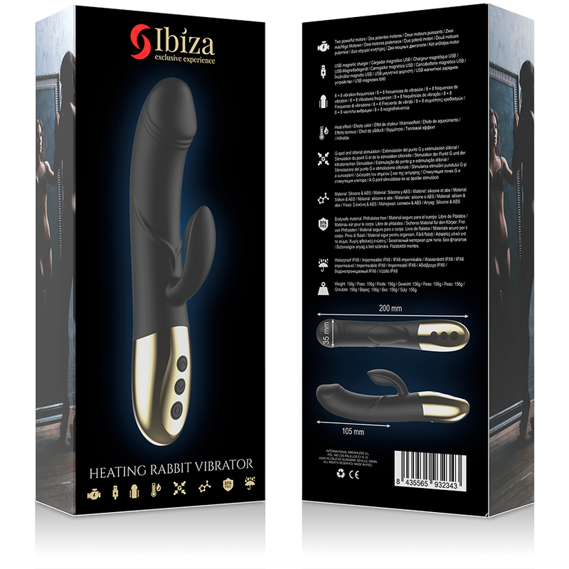 IBIZA - VIBRATORE ANATOMICO POTENTE CON CONIGLIETTO
