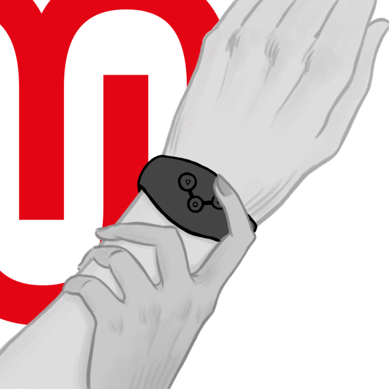 WATCHME - JET BLACK WIRELESS TECHNOLOGY WATCH