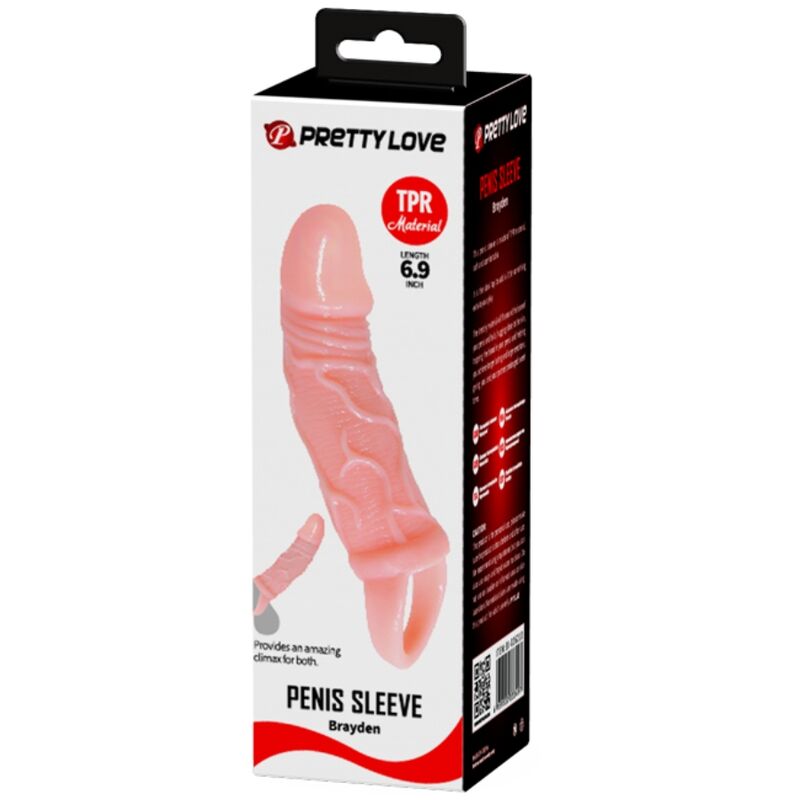 BAILE - GUAINA DI ESTENSIONE DEL PENE CON CINTURINO PER TESTICOLI 13,5 CM