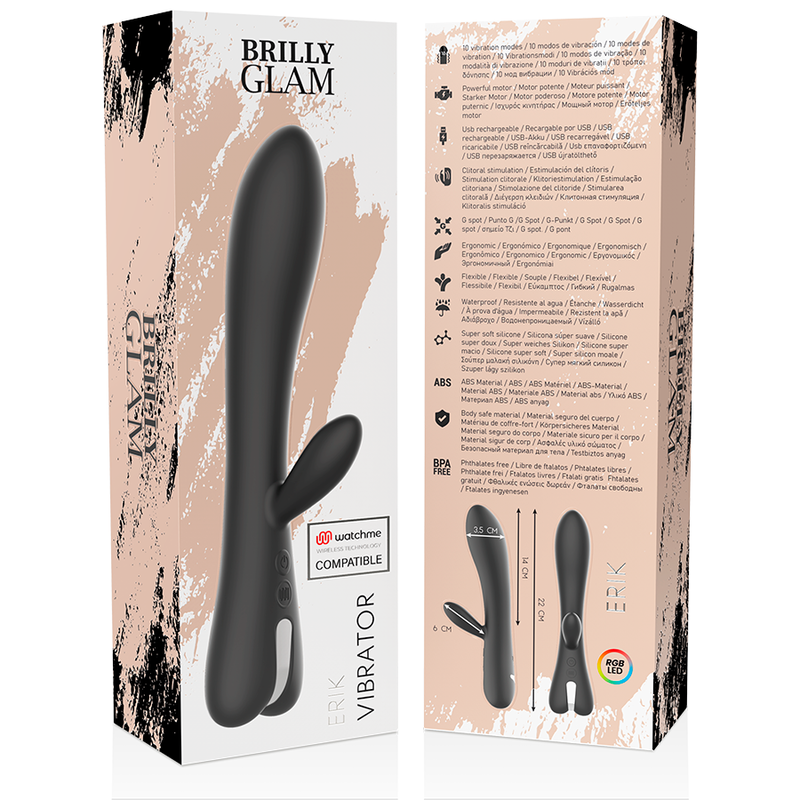 BRILLY GLAM - VIBROMASSAGGIATORE ERIK + TELECOMANDO WATCHME