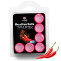 SECRETPLAY - SET 6 BOLAS BRASILEÑAS TRIPLE EFECTO