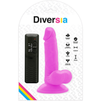 DIVERSIA - DILDO VIBRADOR FLEXIBLE VIOLETA 17 CM -Ø- 3.3 CM