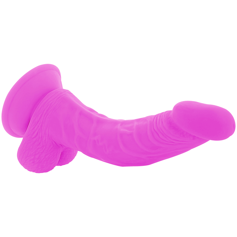 DIVERSIA - FLEXIBLE PURPLE VIBRATING DILDO 21.5 CM -O- 4.5 CM