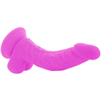 DIVERSIA - FLEXIBLE PURPLE VIBRATING DILDO 21.5 CM -O- 4.5 CM