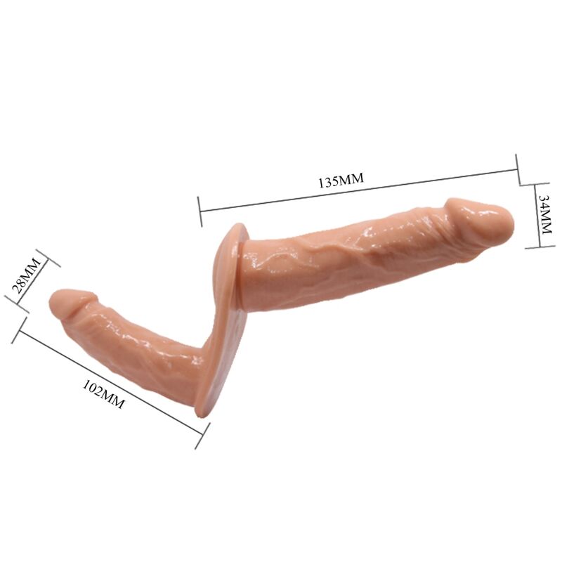 BAILE - ULTRA PASSIONATE DOUBLE DILDOES WITH HARNESS