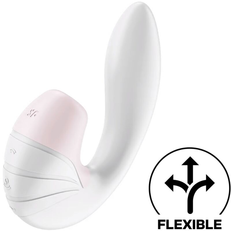SATISFYER - SUPERNOVA ESTIMULADOR POR PULSOS DE AIRE Y VIBRACIÓN BLANCO