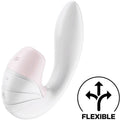 SATISFYER - SUPERNOVA ESTIMULADOR POR PULSOS DE AIRE Y VIBRACIÓN BLANCO