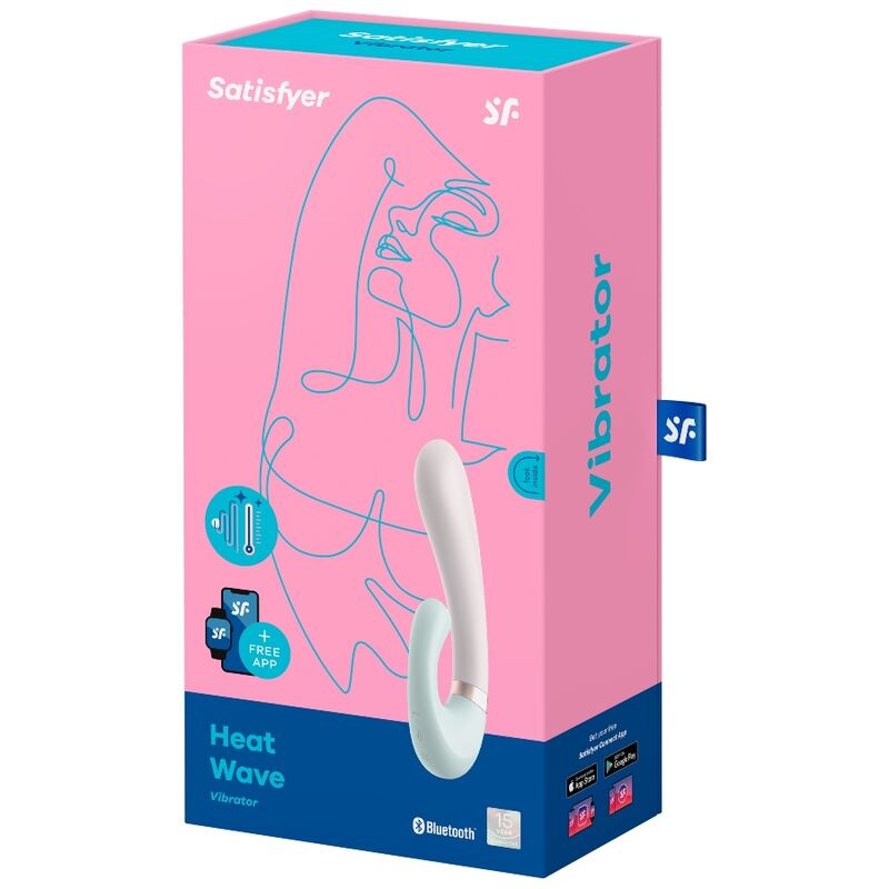 SATISFYER - HEAT WAVE VIBRATOR WHITE
