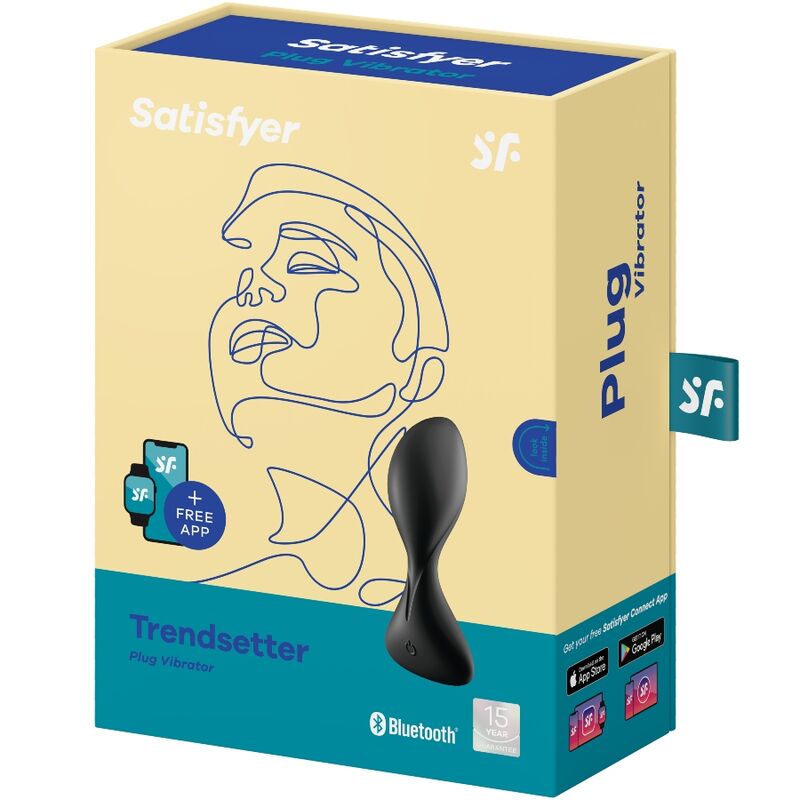SATISFYER - APP PER PLUG VIBRANTE TRENDSETTER NERO